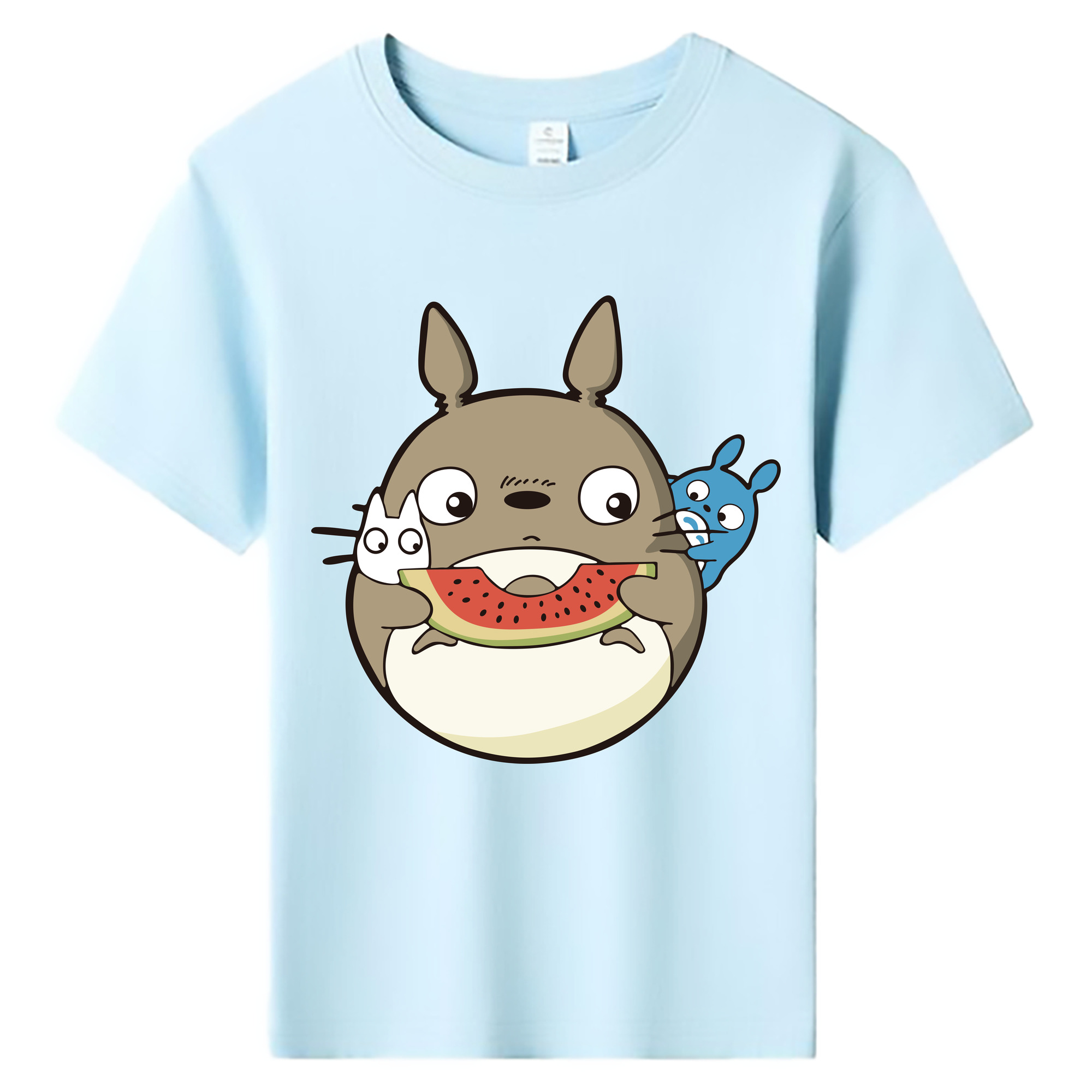 （画像用） となりのトトロ 草壁メイ 草壁サツキ My Neighbor Totoro Satsuki Kusakabe Mei Kusakabe 綿100％キッズTシャツ（フロントプリント）